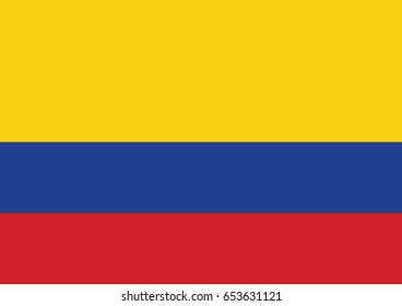 Flag of Colombia vector illustration
