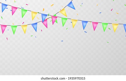 flag colorful concept design template holiday Happy Day, background Celebration Vector illustration.