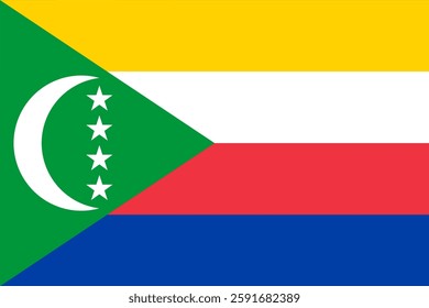 Flag of Comoros, 3:2 Format, Comoros Flag