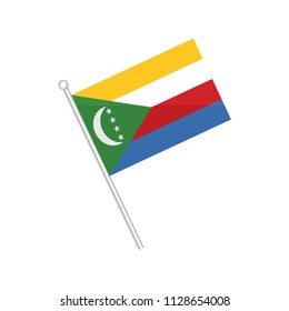 Flag of Comoros. Flag of Africa