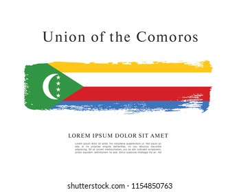 Flag of Comoros, vector illustration