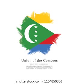 Flag of Comoros, vector illustration