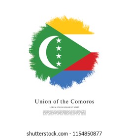 Flag of Comoros, vector illustration