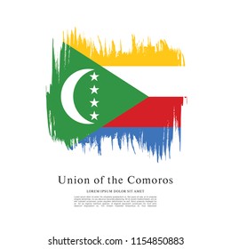 Flag of Comoros, vector illustration