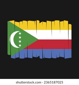 Ilustración vectorial de la bandera de las Comoras