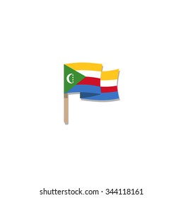 Flag of Comoros - vector illustration