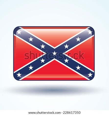 Flag of Confederate Rebel,vector illustration