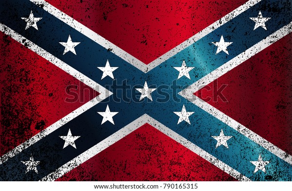 Flag Confederates During American Civil War Stock Vector (Royalty Free ...