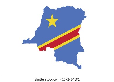 Flag of congo country