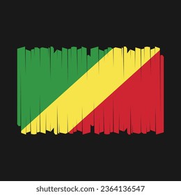 Flag of Congo Vector Illustration