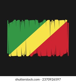 Flag of Congo Vector Illustration