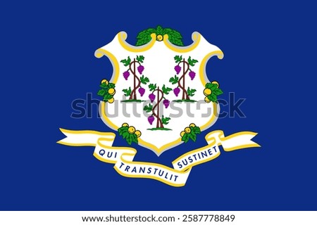 Flag of Connecticut, 3:2 Format, Connecticut Flag