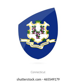 Flag of Connecticut. Vector Illustration.
