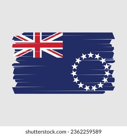 Flag of Cook Islands Vector Illustration