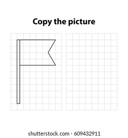 flag copy the picture, game for children (kids)