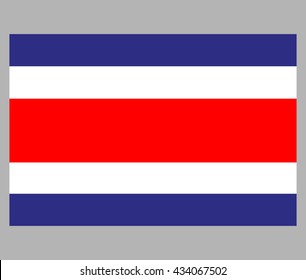 The flag of Costa Rica