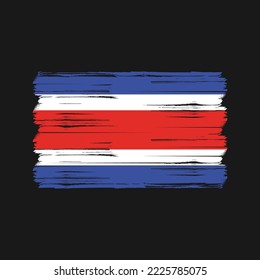 Flag of Costa Rica vector illustration