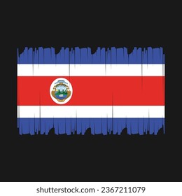 Flag of Costa Rica Vector Illustration