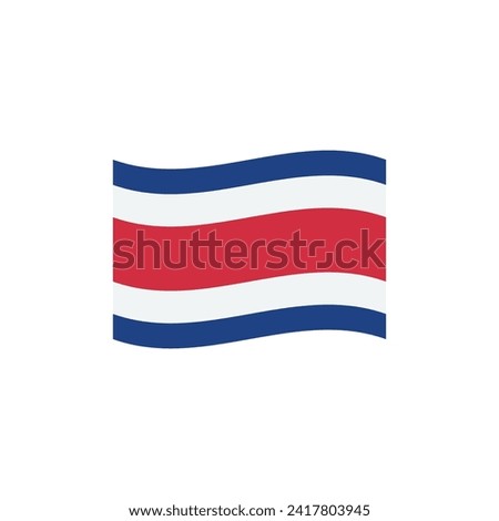 Flag of Costa Rica vector symbol