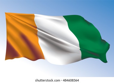 Flag of Cote de Ivoire 