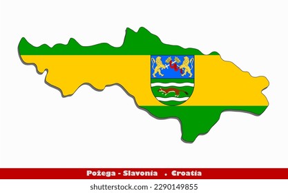 Požega-Slavonia Flag - Counties of Croatia