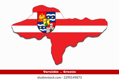 Varaždin Flag - Counties of Croatia