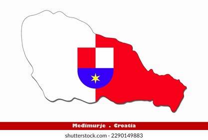 Međimurje Flag - Counties of Croatia