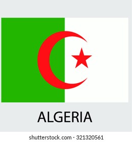 Flag of the country Algeria