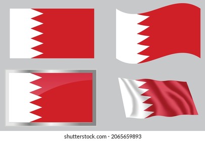 Bandera del país de Bahréin