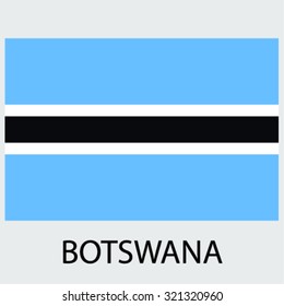 Flag of the country Botswana