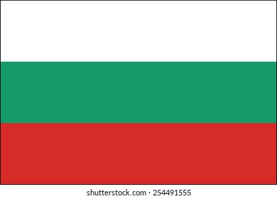 Flag Country Bulgaria Vector Official Colors Stock Vector (Royalty Free ...