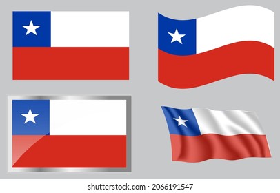 Bandera del país de Chile