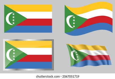 Flag of the country of the Comoros