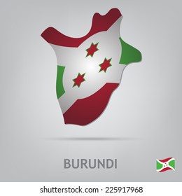 The flag of the country in the form of borders