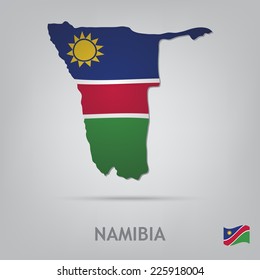 The flag of the country in the form of borders