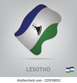The flag of the country in the form of borders