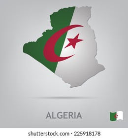 The flag of the country in the form of borders