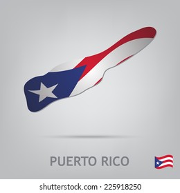 The flag of the country in the form of borders