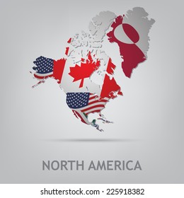 The flag of the country in the form of borders