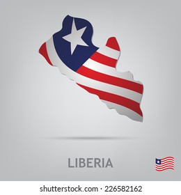 The flag of the country in the form of borders