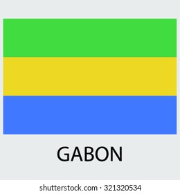 Flag of the country Gabon
