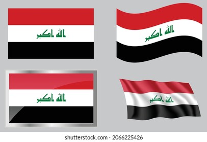 Flag of the country of Iraq