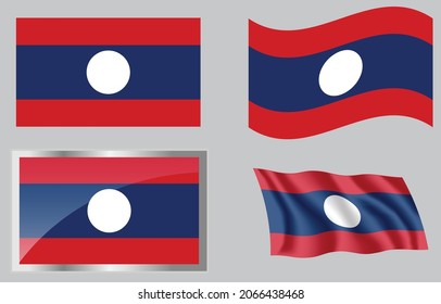 Bandera del país de Laos