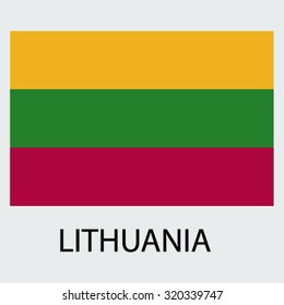Flag of the country Lithuania Lithuania