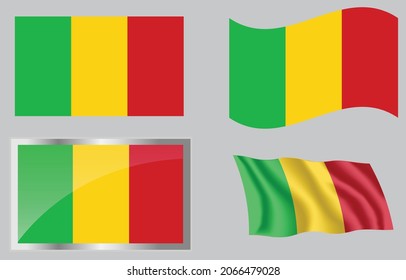 Bandera del país de Mali