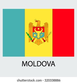 Flag of the country Moldova