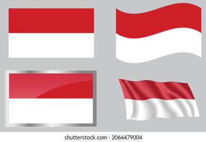 Flag of the Country of Monaco