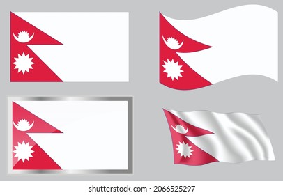 Flag of the Country of Nepal