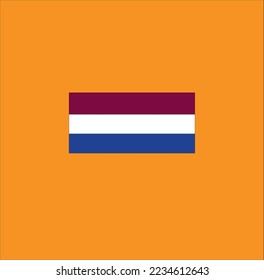 The flag of the country of Netherlands