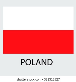 Flag of the country Poland Poland